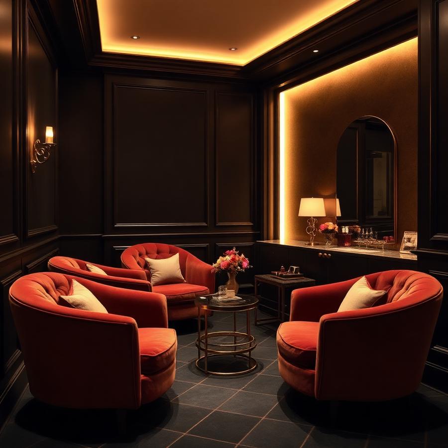 Lounge de espera aconchegante